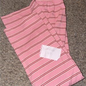 Parke Pink Striped Knit Skirt